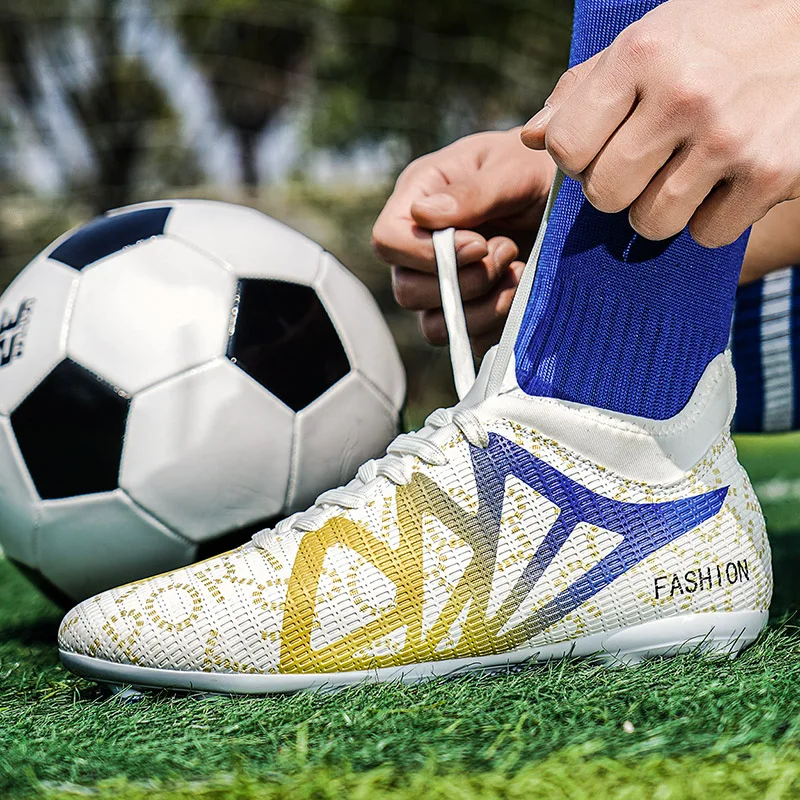 

Профессиональные тренировочные кроссовки с низким берцем для футбольных матчей для мужчин, дышащая спортивная обувь, уличная обувь с длинными ногтями, обувь для грунта