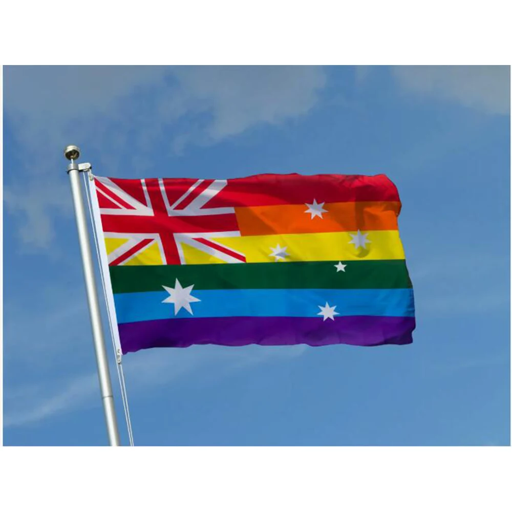 Rainbow Australia 3x5 ft Flag Royal pride banner