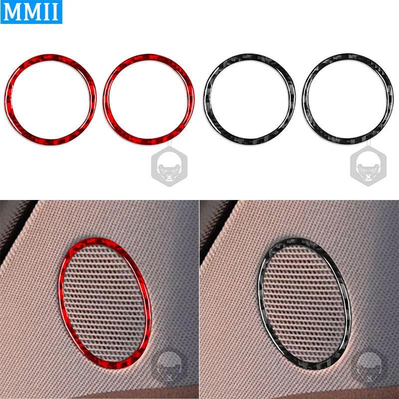 

For Mercedes Benz B-Class W245 2005-2011 Real Carbon Fiber Trim Defogging Tuyere 2Pcs Interior Door Decoration Stickers