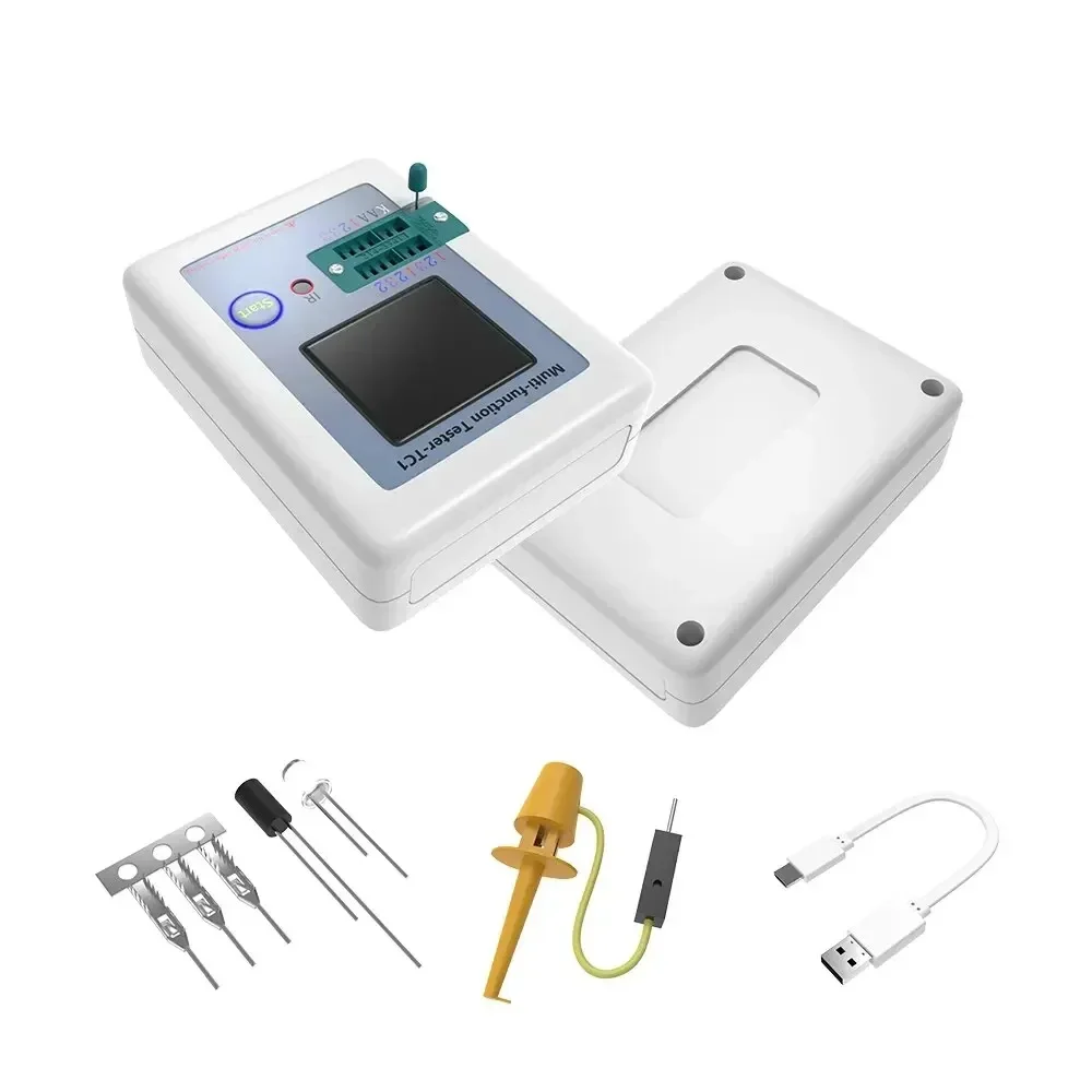 LCR TC1 Display LCD TFT da 1,8 pollici Multimetro Transistor Tester Diodo Triodo Condensatore Resistenza Misuratore di prova