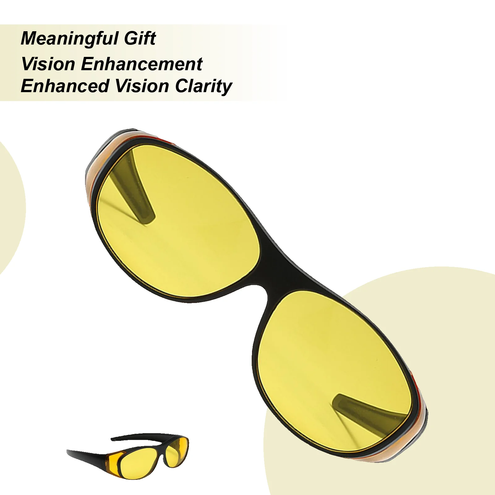 Infrared Penetrating Glasses Night Vision Glasses Protective Eyewear High Protection Glasses For Night Driving, Outdoor Riding