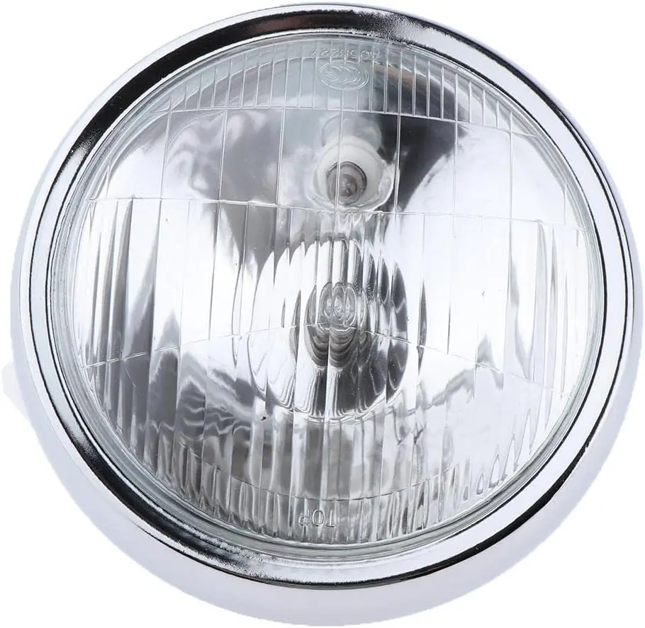 

Motorcycle Headlight: 6.1-Inch Metal-Plastic Housing Genuine Honda Z50 Replacement - Long Range Wide Illumination Sealed Beam
