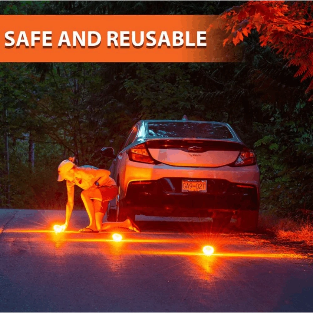 Magnetic Emergency Roadside Safety Light IP44 Road Flares Rescue Light LED Strobe Warning Light Flashlights Car Beacon Lamps