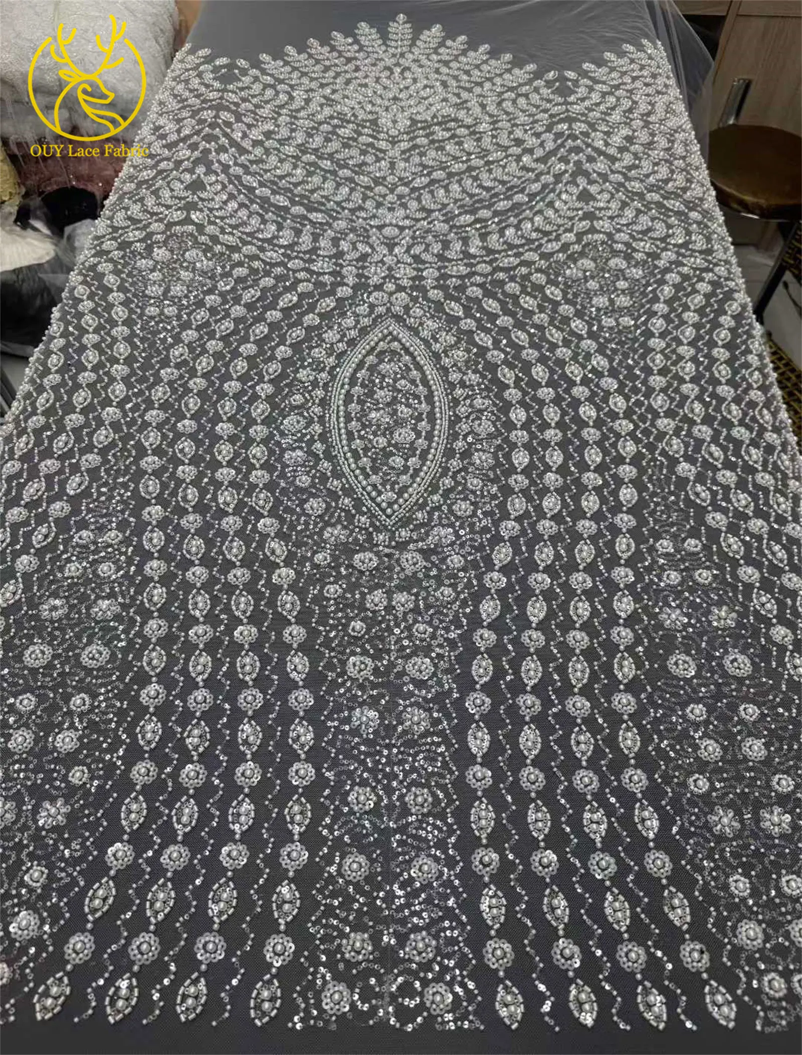 녹색 아프리카 신랑 비즈 장식 레이스 원단 2026 고품질 나이지리아 튤 스팽글 레이스 원단 웨딩 파티 드레스용