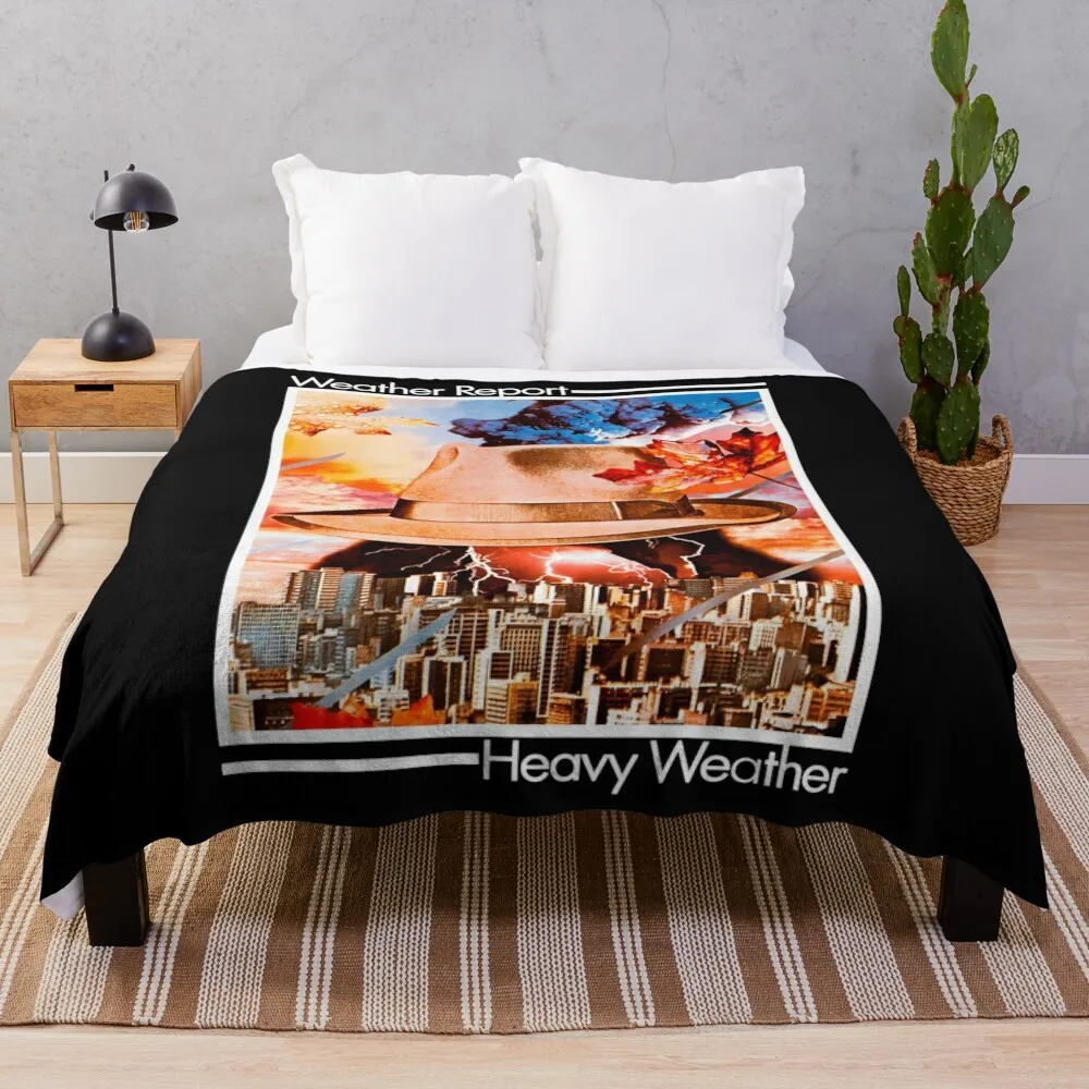 

Weather Report - Heavy Weather Throw Blanket Warm Decoratives Hairy Comforter Blankets