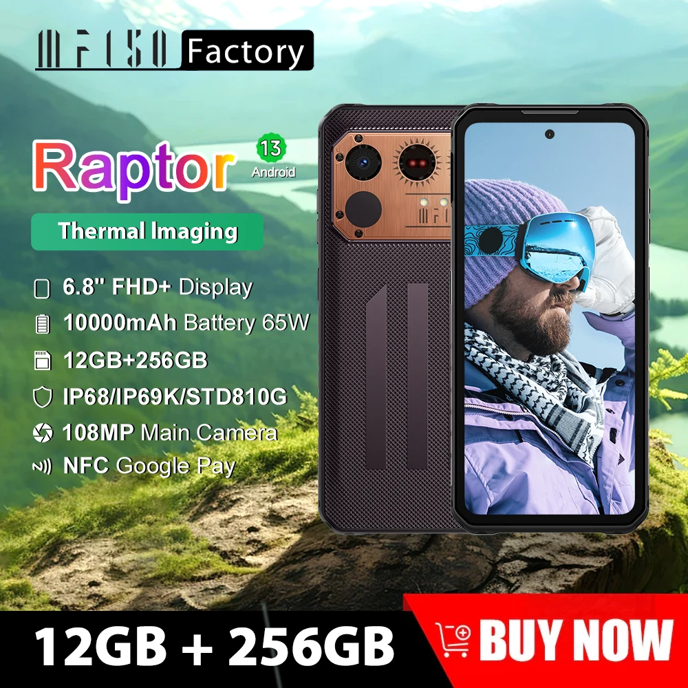 IIIF150 Raptor 12GB 256GB 10000mAh 65W Fast Charge 108MP Camera 6.8 Inch 120Hz Ultra Thin