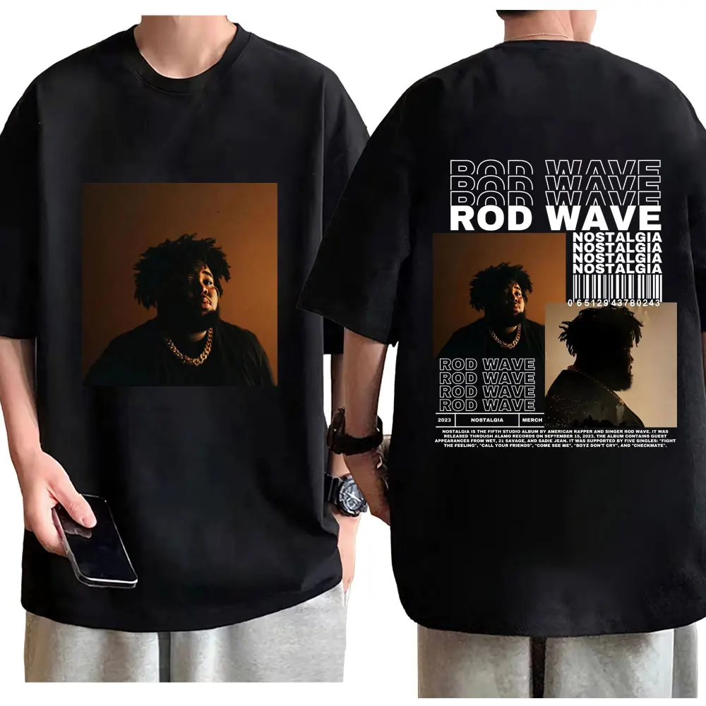 

Rapper Rod Wave Music Album Cover Graphic T Shirts Men's Women's Hip Hop Trend Vintage T-shirt Fashion Casual Oversized T-shirts