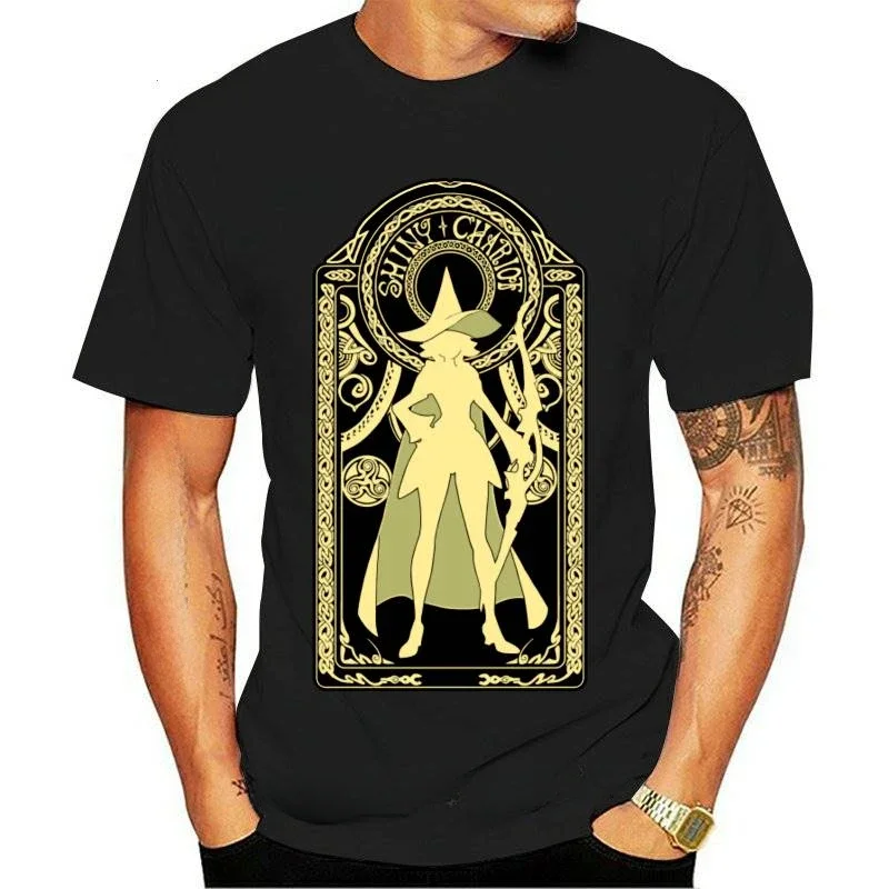 Shiny Chariot Back Card   Little Witch Academia   T Shirt Women t-shirt Mens clothing  Men Short sleeve tshirt