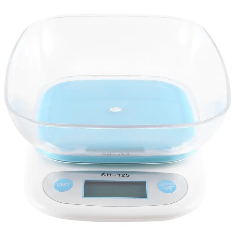 

Электронные кухонные весы A67P-Blue с поддоном, мини-весы для взвешивания продуктов