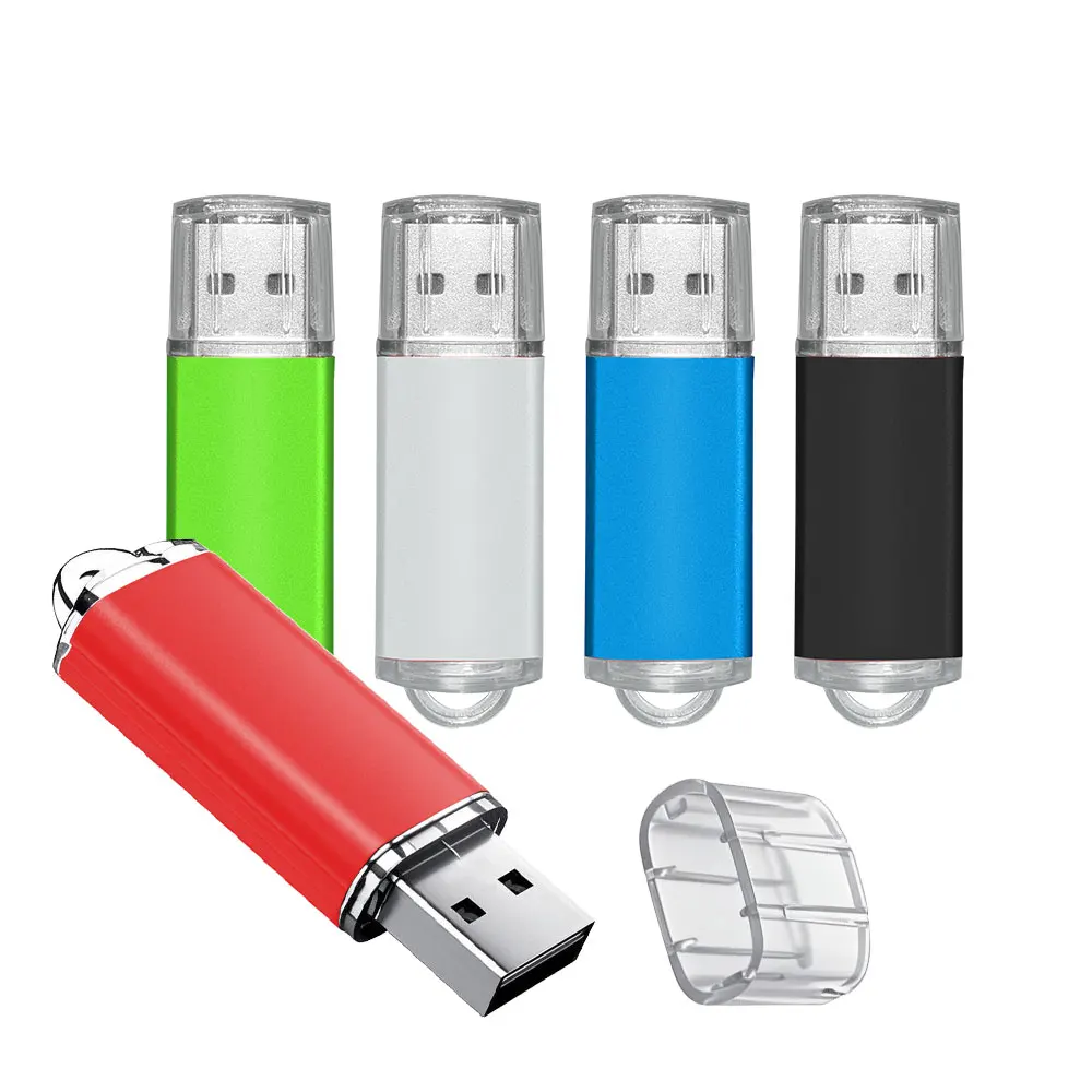 10 قطعة شعار مخصص اللون USB 2.0 محرك فلاش USB 8GB 16GB 32GB 64GB USB عصا القلم محرك 1GB 2GB4GB بندريف للهواتف الذكية/الكمبيوتر