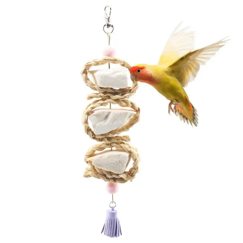 Large Bird Toys Cockatiel Toy Natural Biting And Chewing Toy For Cockatiels Budgerigars African Grey Cockatiels Parakeets