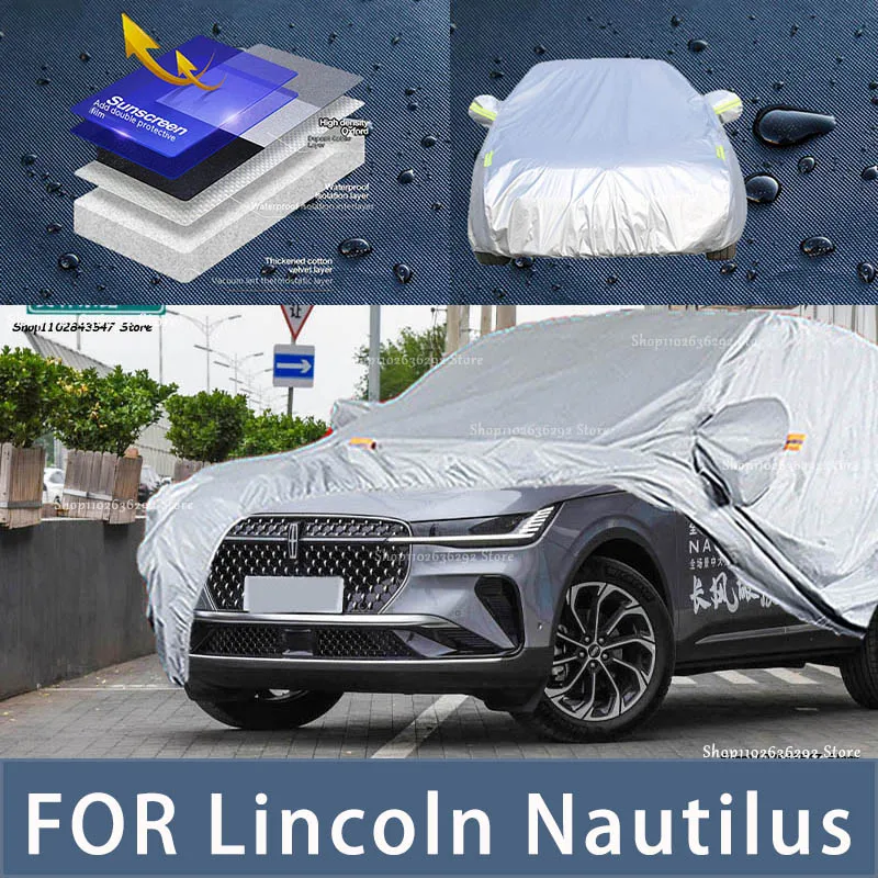 

For LINCOLN Nautilus Outdoor Protection Full Car Covers Snow Cover Sunshade Waterproof Dustproof Exterior Car accessories