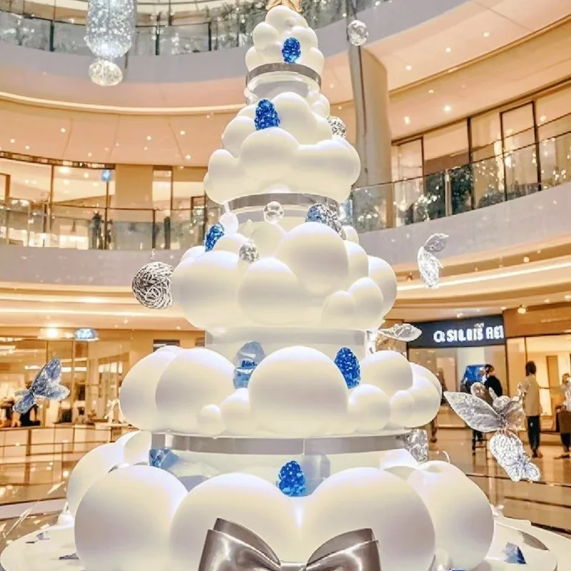 

he-Large Luxury Indoor and Outdoor Christmas Tree Decoration Customizable for Shopping Malls！