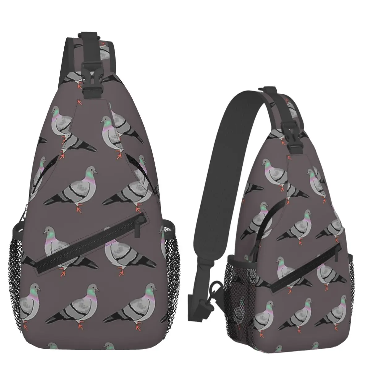 

Pigeon Walk Chest Bag Men Sling Crossbody Backpack Chest Bag Traveling Hiking Daypack Shoulder Bag