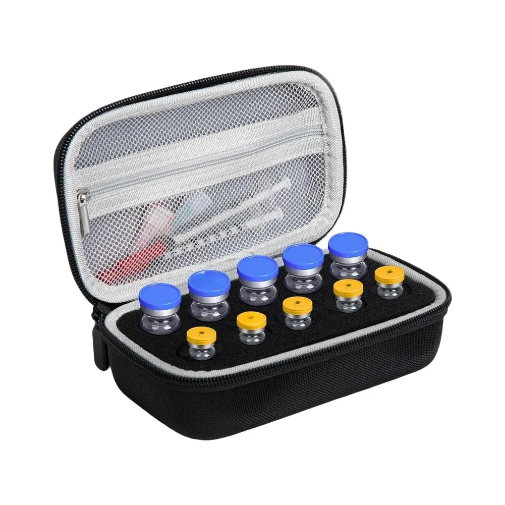 Peptide Storage Case Compatible with For medication Vials Lightweight Compact Design for Home Refrigerator or On-the-Go Use