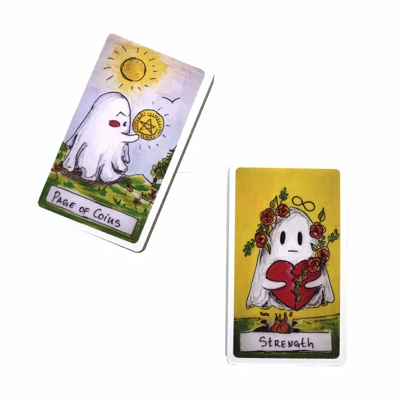 Hot sales Cute Ghoste Tarot Oracle Card Board Game Entertainment Card Game Family Party Game Toy Tarot PDF Guide