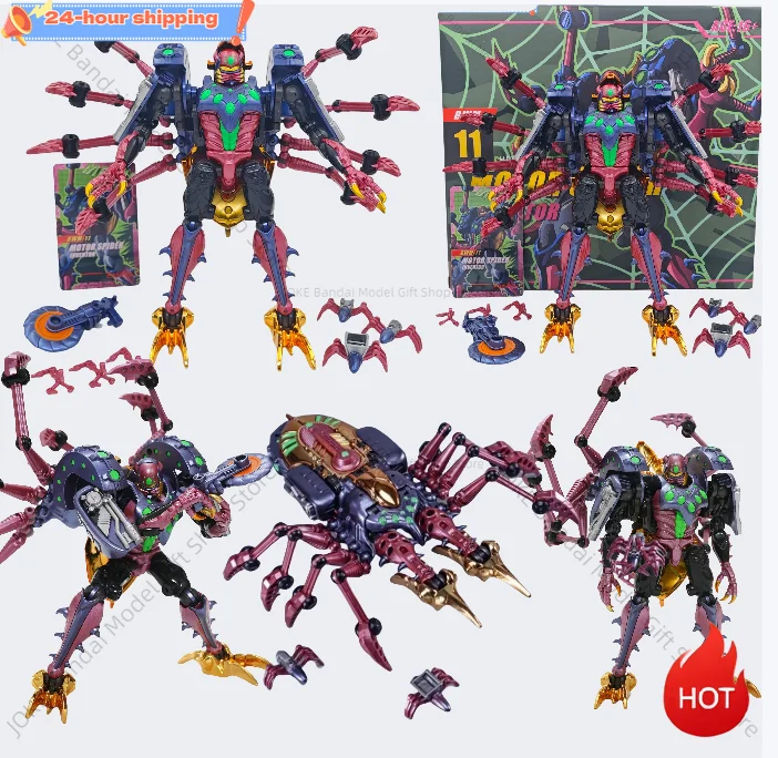 

In Stock Transformed Toys BWM-11 BWM11 TA Metal Spider Beast Wars BW Super Warrior Metamorphic Toy Beast Model