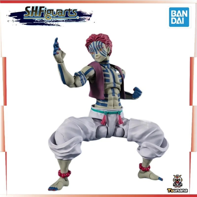

Bandai Demon Slayer: Kimetsu No Yaiba SHF S.H.Figurats Akaza Anime Full Action Figure Finished Model Kit Toy Gift for Kids