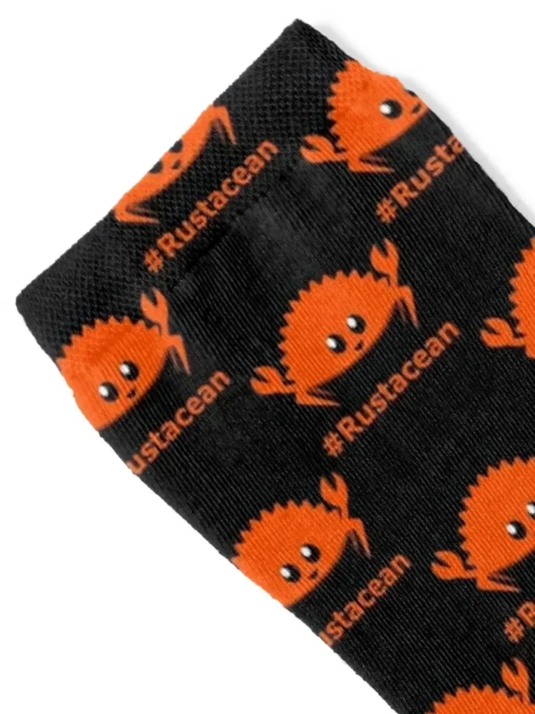 Rust Language Lang Unofficial Mascot - Ferris the crab Rustacean Socks professional running Novelties Male Socks Women's