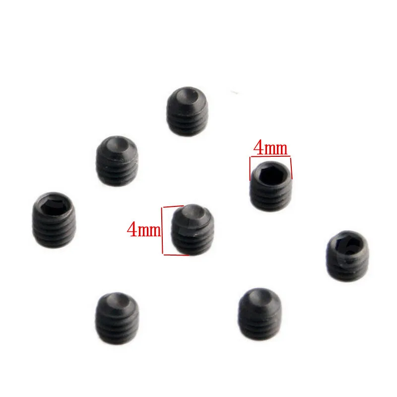 8Pcs HSP Parts Accessories 86081 M4*4 Grub Head Screws For 1/10 1/16 4WD Nitro Rock Crawler Monster Truck Pangolin KINGLINESS