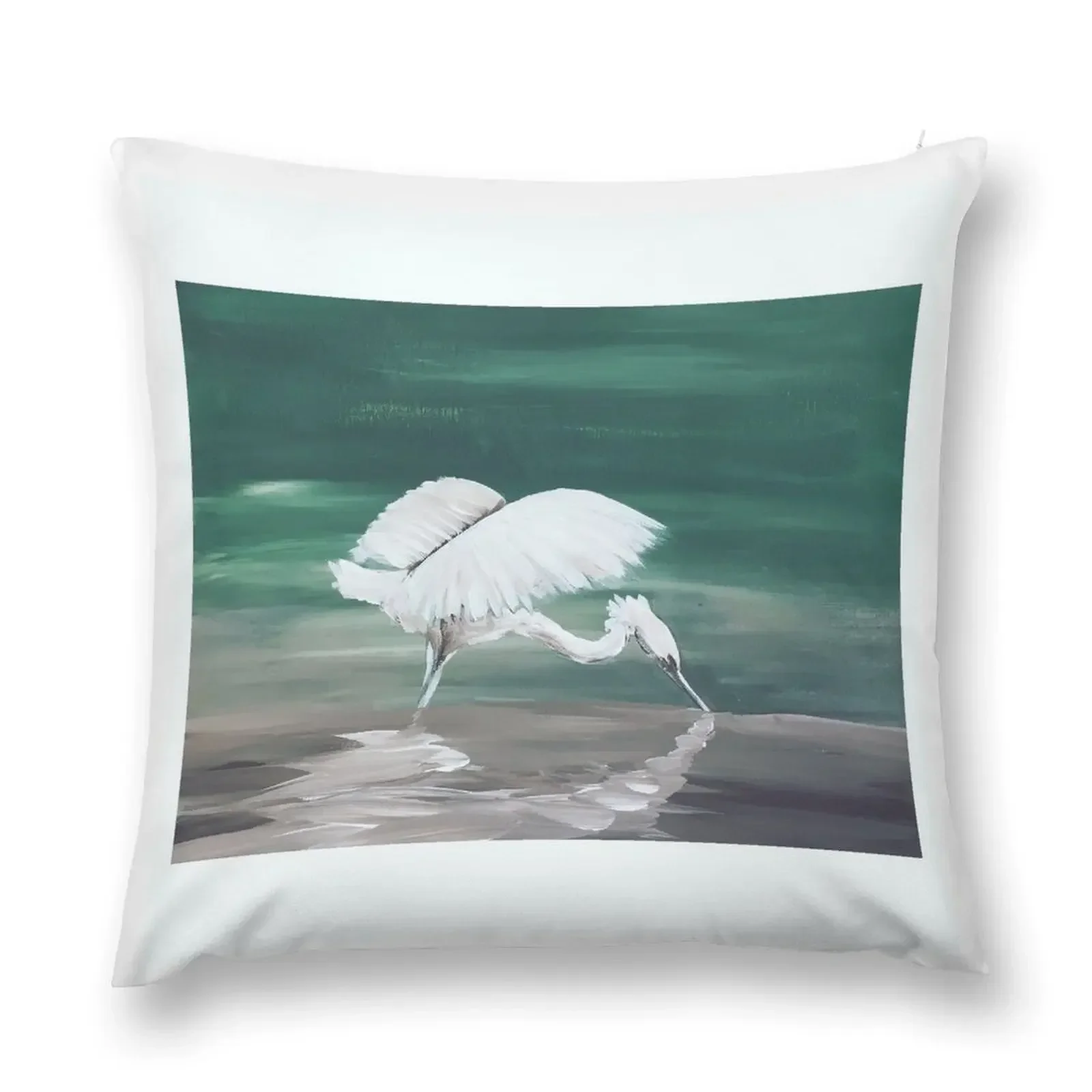 Egret Fishing Throw Pillow Luxury Living Room Decorative Cushions Sofa Cushions Covers pillow