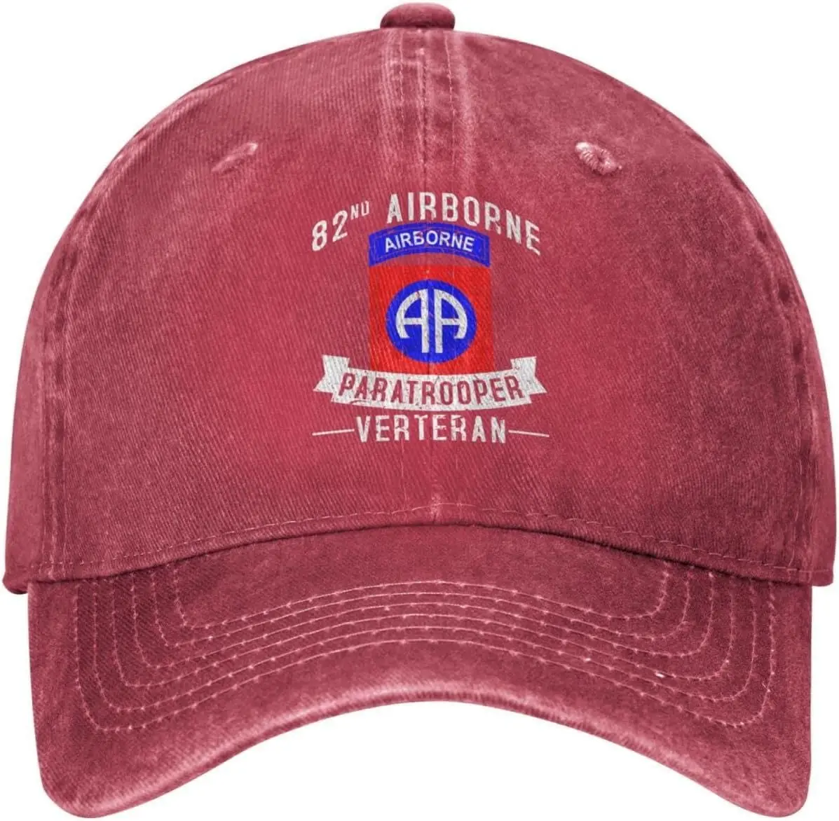 82nd Airborne Division Paratrooper Ar-My Veteran Baseball Cap Dad Hat Unisex Classic Polo Style Cowboy Hats