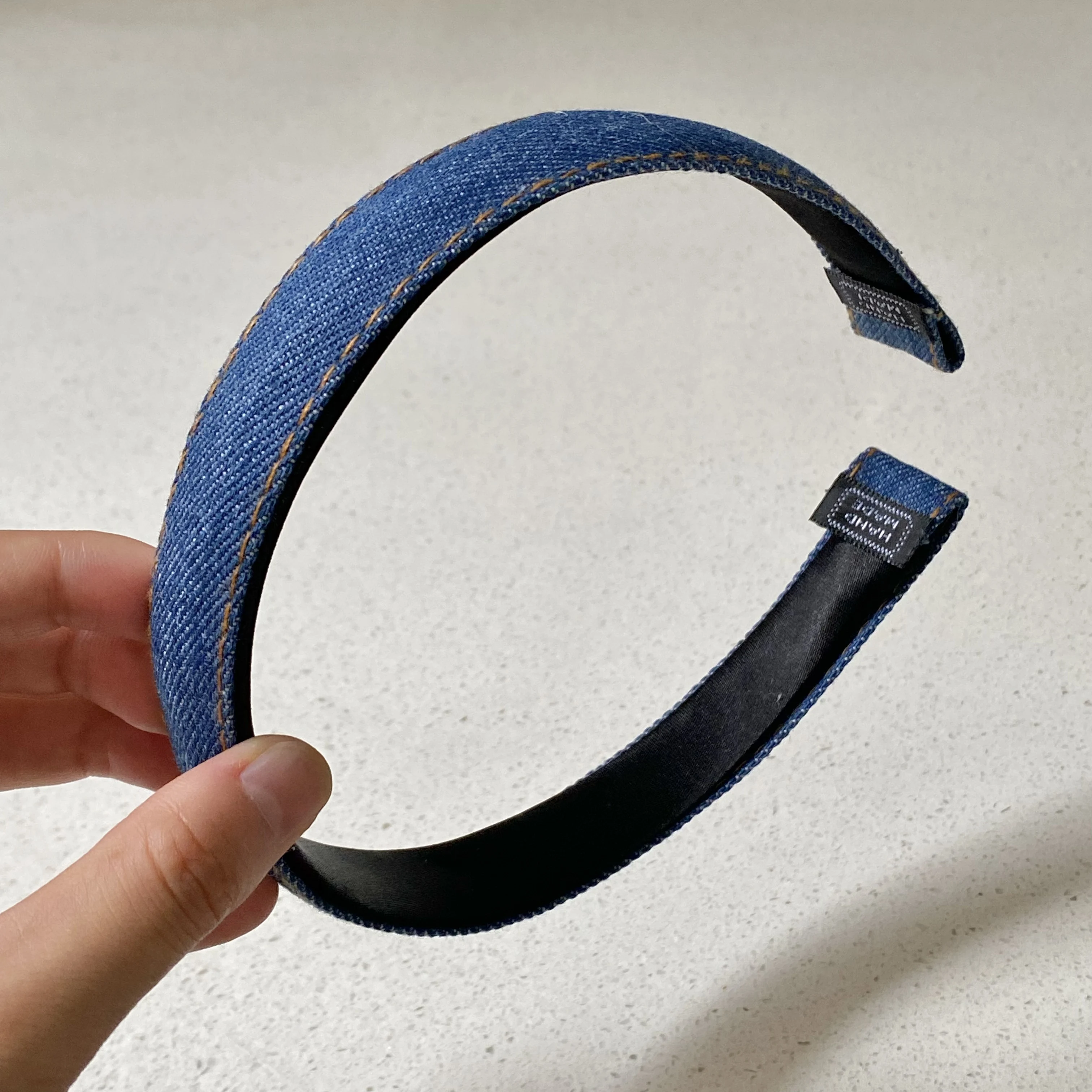 1 juego de diademas de mezclilla para el cabello, accesorios elegantes para el cabello para mujeres, diademas casuales para uso diario