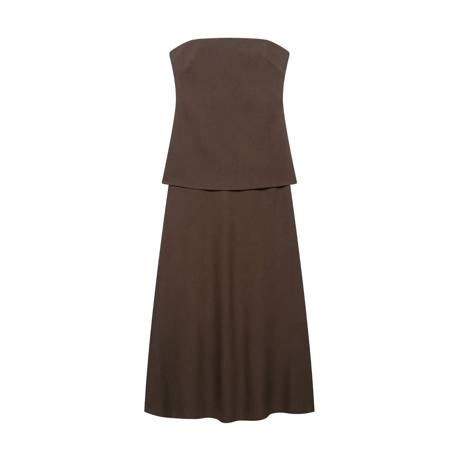 2025 nueva ropa de verano para mujer sexy temperamento suave casual sin mangas tubo top vestido largo delgado