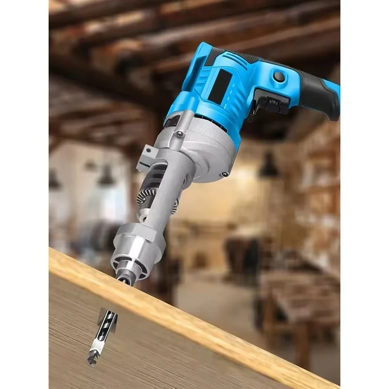 DT19 Square Hole Drill Bit Adapter Fixing Bracket Chuck 19mm Diameter for 38 to 43mm Drills Woodworking Mortising Attachment