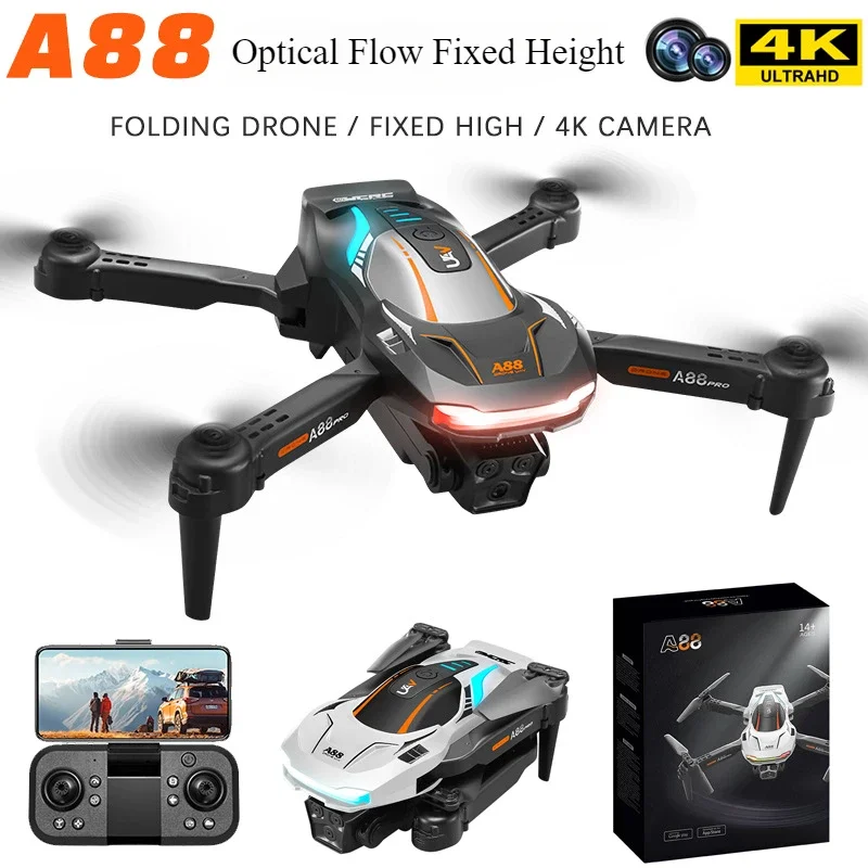 RC Plane Optical Flow Positioning High Definition Dual Camera Aerial Drone One Click Takeoff  Landing Quadcopter Aircraft Toys