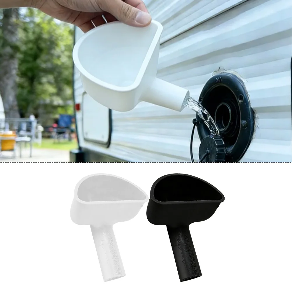 

RV Trailer Water Inlet Funnel Funnels Overflow Prevention Water Inlet For Water Fill RV RVs Campervans Touring Vans Picnic Vans