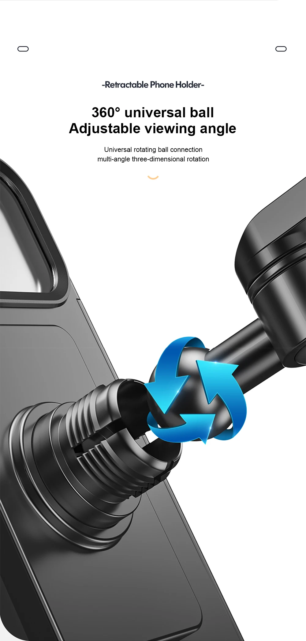 Wasserdichter Fahrrad-Handyhalter, unterstützt universelle Fahrradhalterung GPS 360 ° Drehbarer, verstellbarer Motorrad-Handyhalter – Detail 14