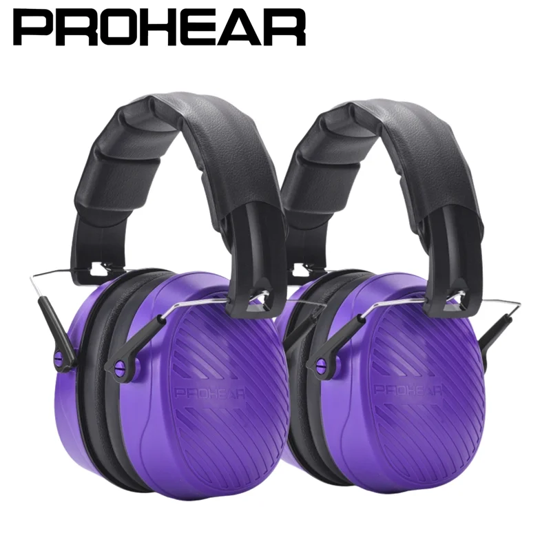 prohear-2-個安全イヤーマフ折りたたみ式イヤープロテクタープロフェッショナル-28db-ノイズリダクション聴覚保護芝刈り建設用