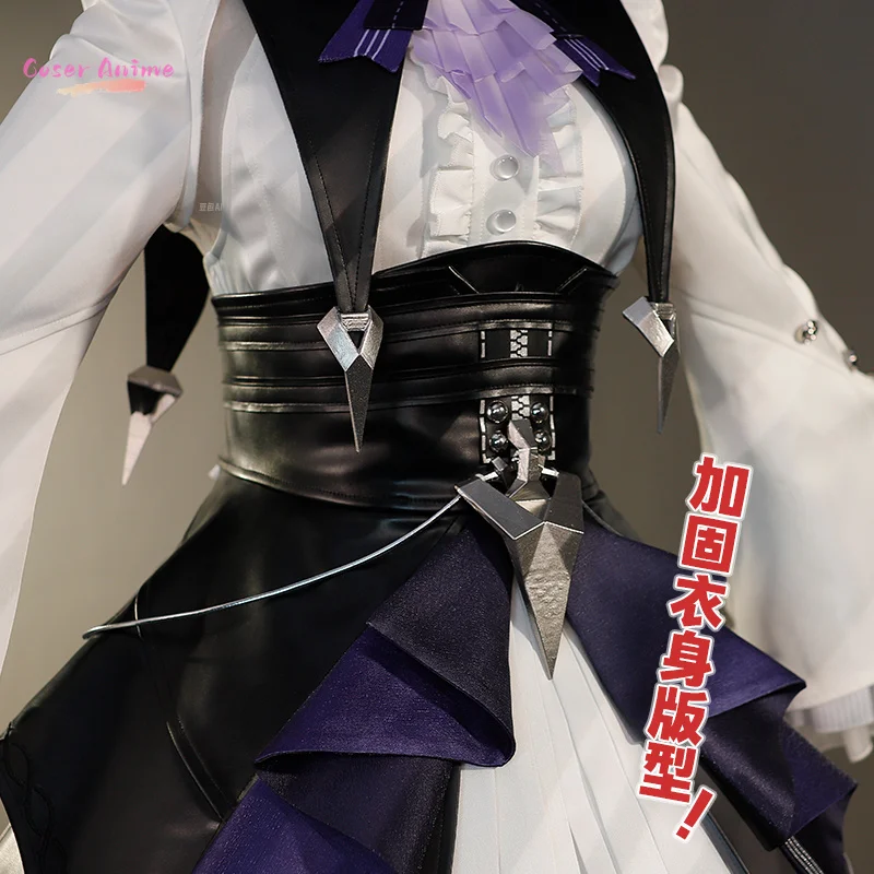 Zenless Zone Zero Vivian فستان مُصمم حسب الطلب زي موحد أغطية الرأس الطائر المحاكي الدعائم المعدنية حفلة الهالوين كرنفال المرأة