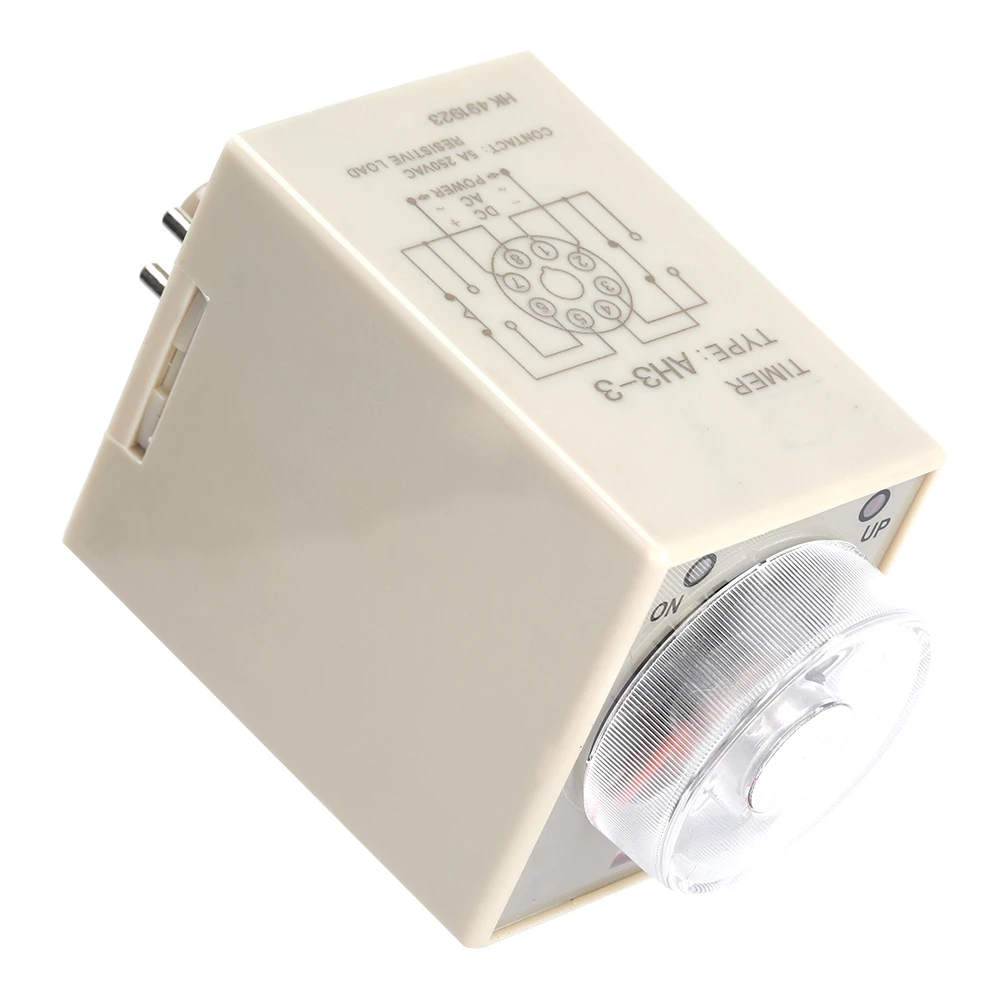 AH3-3 Timer Relay Delay Timer Relay 220VAC 6/10/30/60 Minutes Power On Delay  Relay AH3-3 Power On Delay Relay