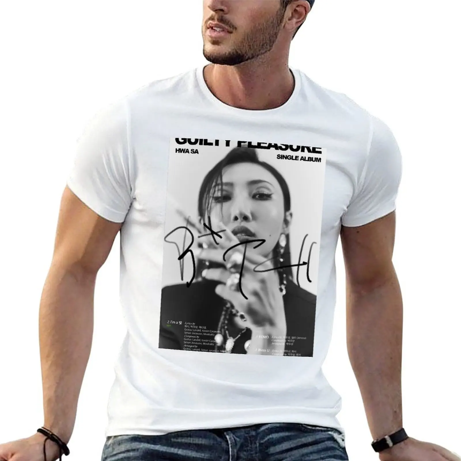 

HWASA Guilty Pleasure T-Shirt t shirt for man 100 percent cotton funny t shirts man man tshirt T-Shirt
