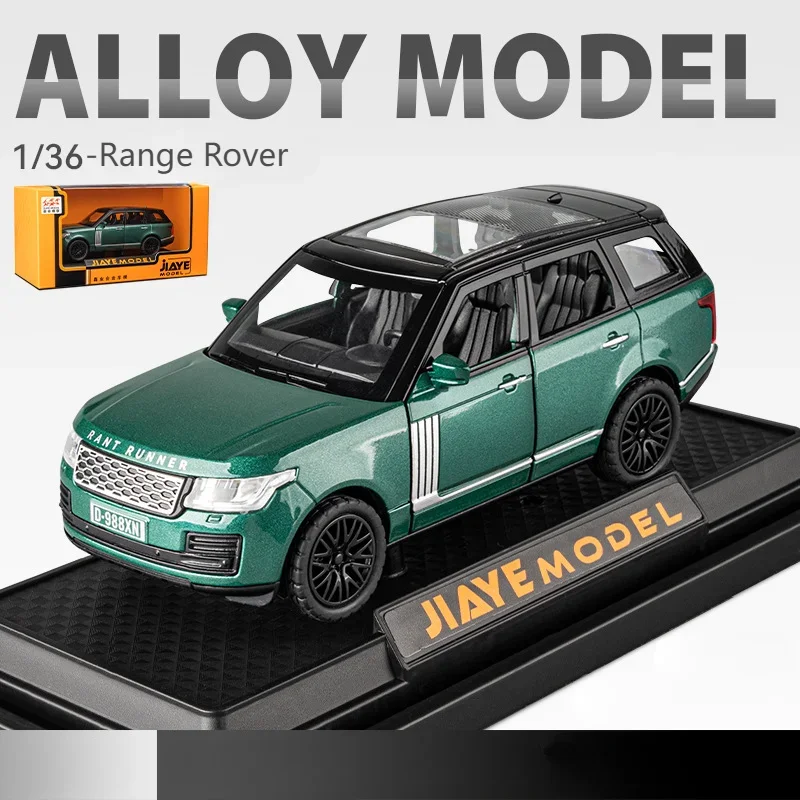 1:36 Land Rover Range Rover SUV High Simulation Diecast Car Metal Alloy Model Car Sound Light Car Toys For Children Vehicle