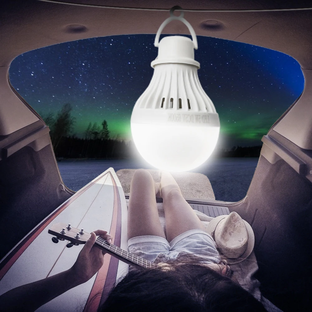 USB Light Bulb LED Camping Light Bulb Portable Emergency Light Cord Tent Light for Camping Emergency Truck Fishing Boat
