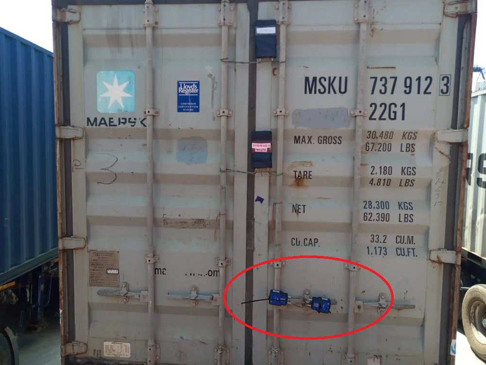 Container  Blue Tooth Lock Wireless 4G Tracker for Cargo Security Lock Unlock Truck Container Door E-seal  Tracking Lock