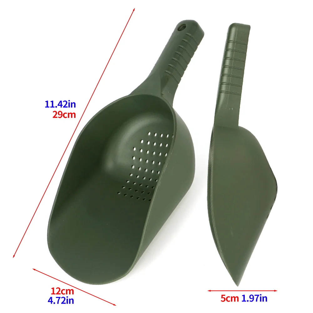 Hiris 1pcs Baiting Gooien Lepel Aas Scoop Karpervissen Tool Karpervissen Lokken Casting Schop Voor Spomb Vissen accessoires