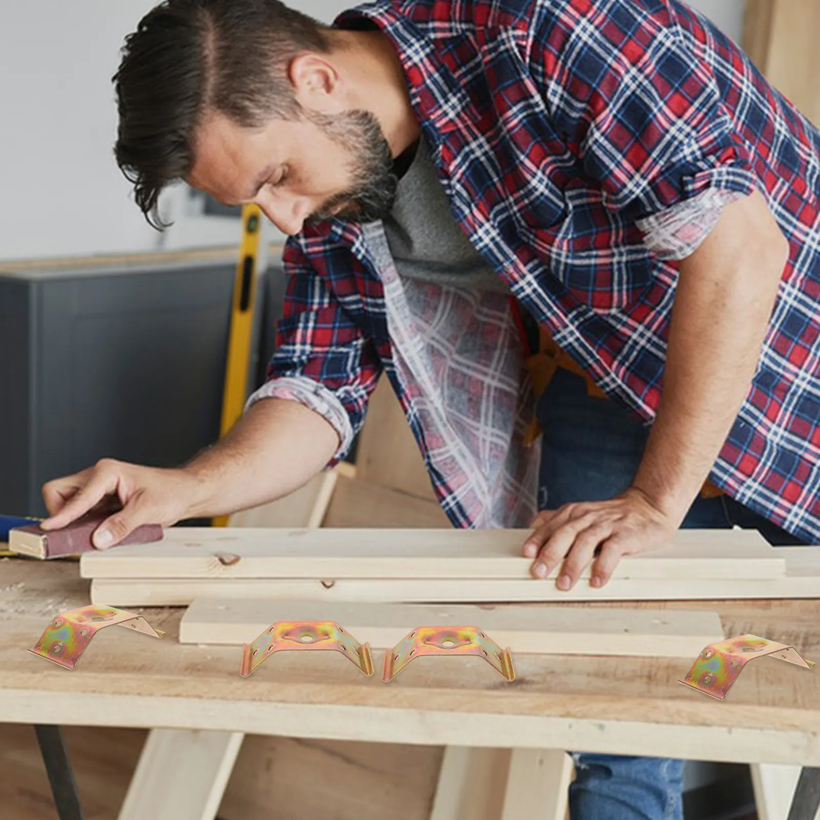 

10pcs Chair Bracket Heavy Duty Iron Corner Braces For Furniture Fixing Connecting Plates Rust Proof Woodworking Hardware Corner