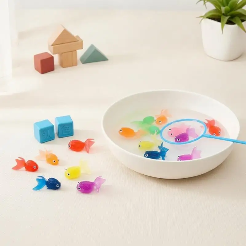 Colorful Realistic Floating Goldfish Toy Set 5-20Pcs Options for Kids Swimming Pool Beach Fun Games