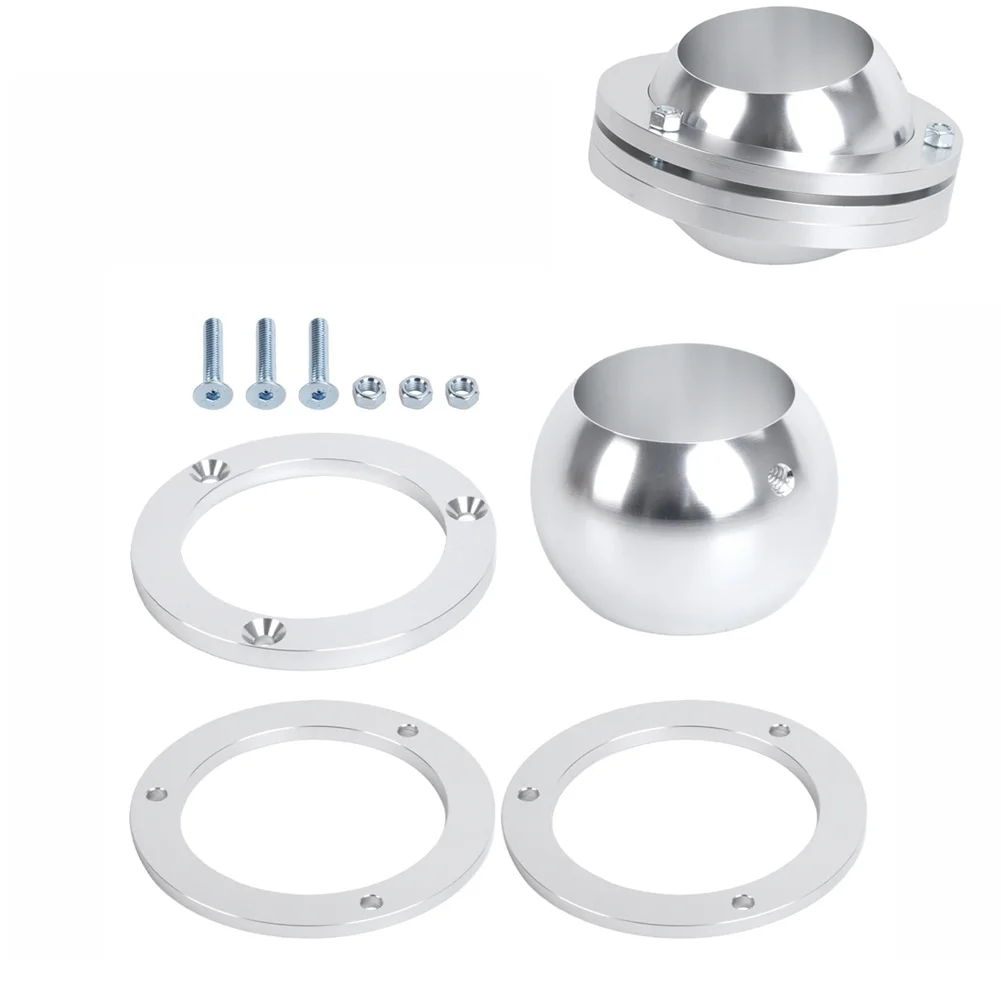 2 Inch Swivel Base Floor Mount for Car Steering Column Rotating Ball Aluminum Alloy 360 Rotation Easy Install Vehicle Fitment