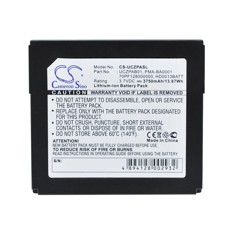 

UCZPAB01 BA20603R79913 PMA-BA0001 Battery For Creative Zen Protable Media Center