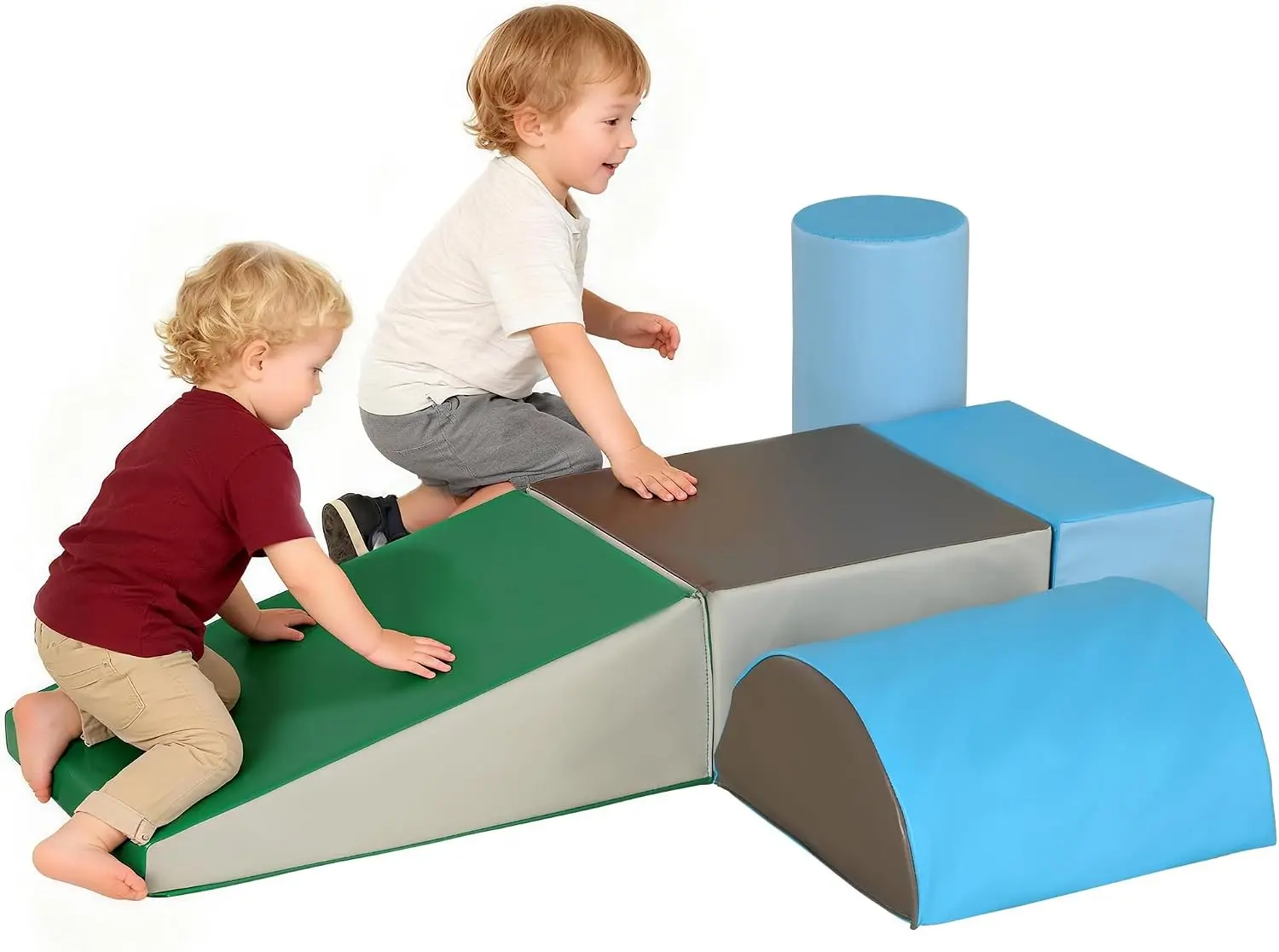 Foam Climb & Crawl Play Activity Set with Contemporary Styling, 5 Pieces