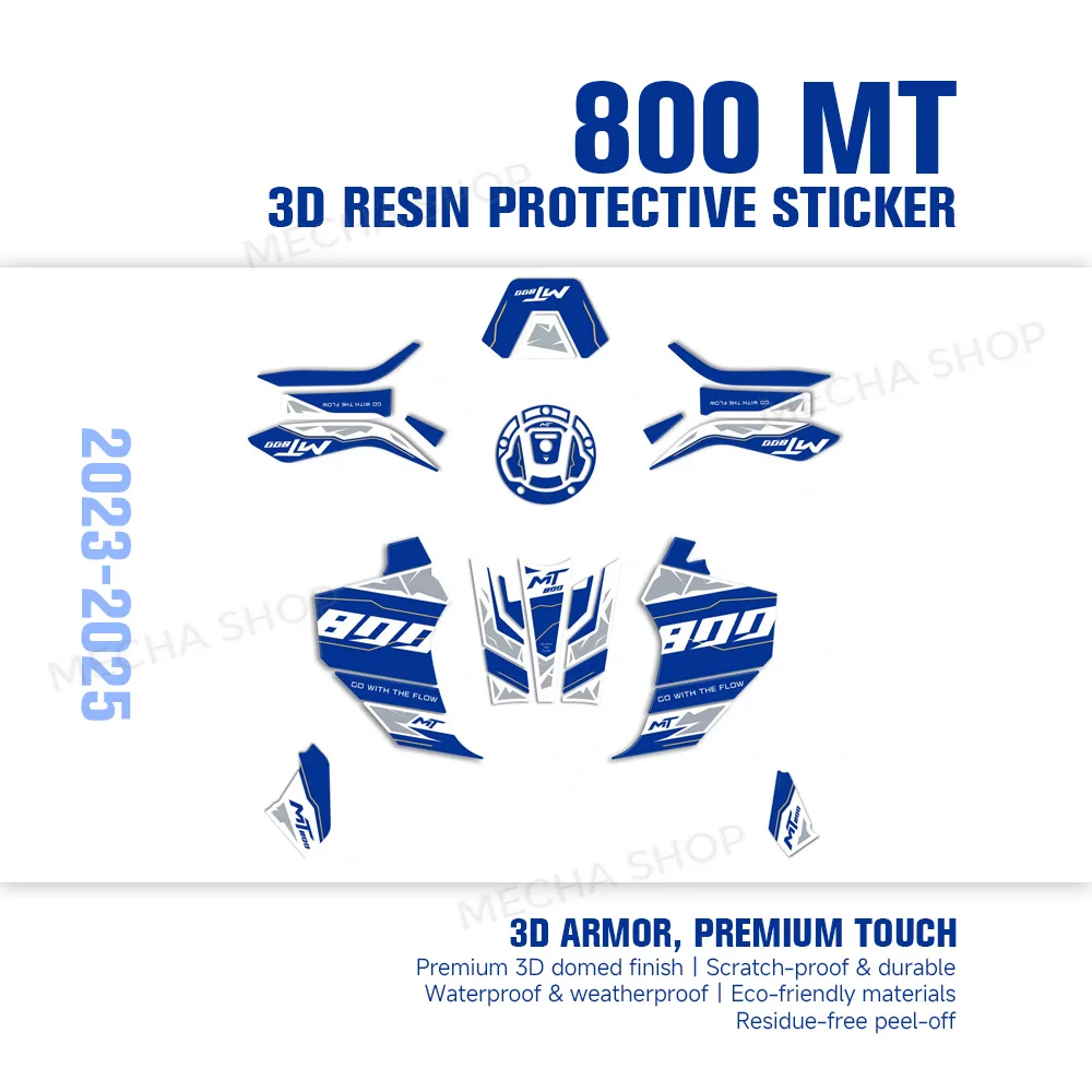 For CF MOTO 800 MT Explore 2023-2025 3D Resin Sticker Protection Kit Complete Kit Decals