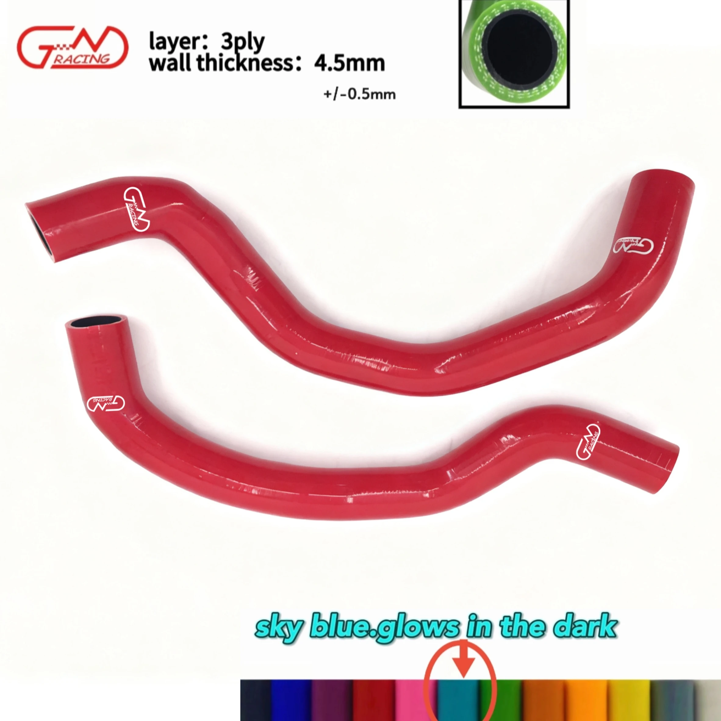 Fit  02-08 Honda Accord Euro-R CL7 Chssis K20A 2.0L DOHC I-VTEC Silicone Radiator Hose Kit