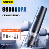 CENRR 9998000PA Mini Car Vacuum Cleaner Strong Suction Handheld Powerful Wireless Car Cleaner HandHeld Portable Vacuum Cleaner