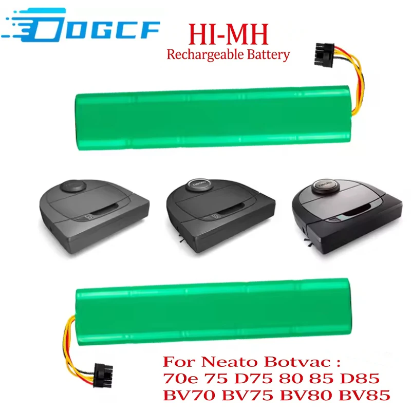 🏆🏆New 2026 12800mAh Battery For Neato Botvac 70e 75 D75 80 85 D85 Vacuum Cleaners Rechargeable Batteries 12V 6000mAh