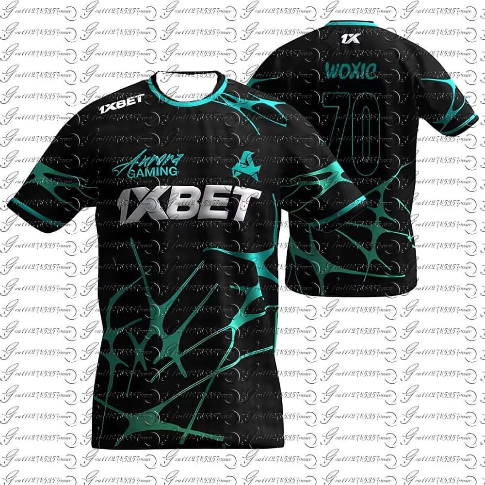 Aurora Gaming E-Sports Club Neue Sommeruniformen CS2 ESL Pro League Trainingstrikots Spieler-personalisierte T-Shirts Familien-Matching – Detail 15